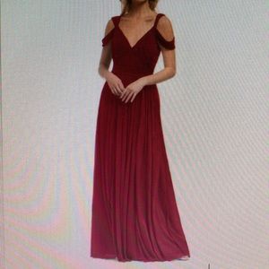 Azazie Calla Burgandy - Brand New. Size 8